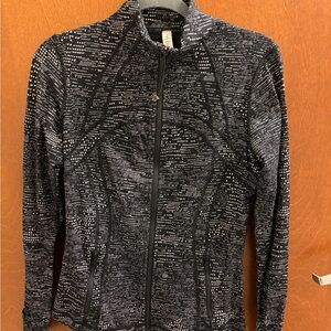 lululemon athletica Black and Gray Bomber Jacket